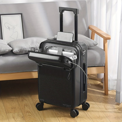 Hard Shell Carry-On Spinner Suitcase with USB & TSA Lock