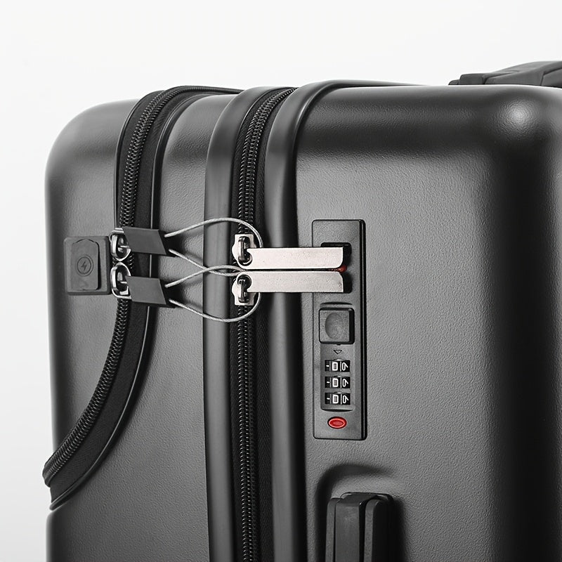 Hard Shell Carry-On Spinner Suitcase with USB & TSA Lock