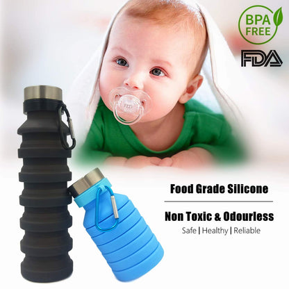 Collapsible 20oz Travel Water Bottle